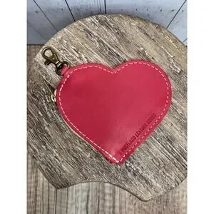 Portland Charm Portland Leather | Bags | Portland Leather Heart Bag Charm Pouch Tulip ...